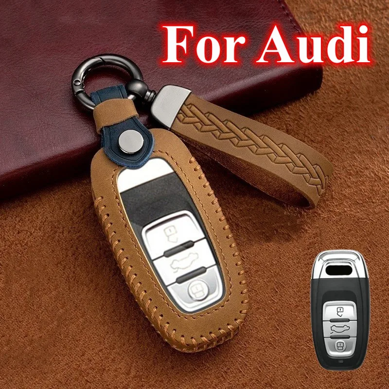 

Leather TPU Car Key Case Cover for Audi A1 A3 8V A4 B8 B9 A5 A6 C7 A7 A8 Q3 Q5 Q7 S4 S6 S7 S8 R8 TT Car Key Protector Shell