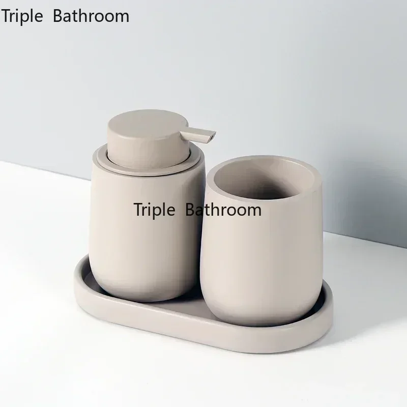 

Resin Lotion Bottle Mouthwash Cup Tray Home Decoration Toilet Kitchen Supplies Bathroom Accessories Gifts Essential for Tourism