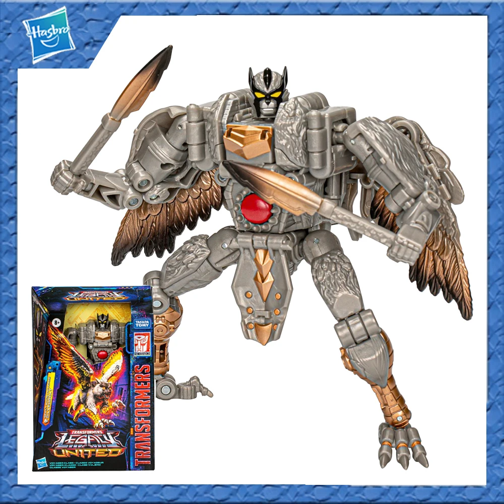 

Original Hasbro Transformers Legacy United Voyager Beast Wars Universe Silverbolt Model Toy Action Figure Collection Gift