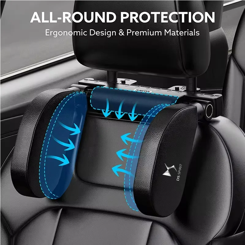Car Seat Headrest Adjustable Side Headrest U Shaped Pillow for DS SPIRIT DS3 DS4 DS5 DS6 DS7 2024 2025 Car Accessories