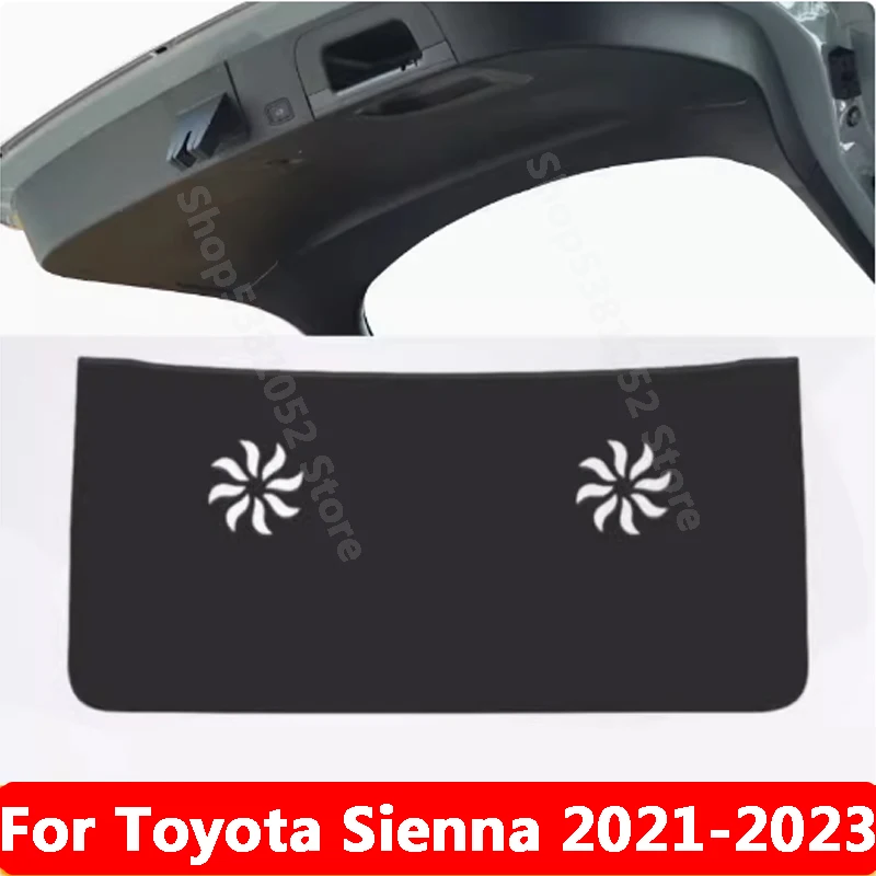 

For Toyota Sienna 2021 2022 2023 Car Trunk Tailgate Protection Pad Trunk PU Leather Anti-dirty Pad Accessories Cover