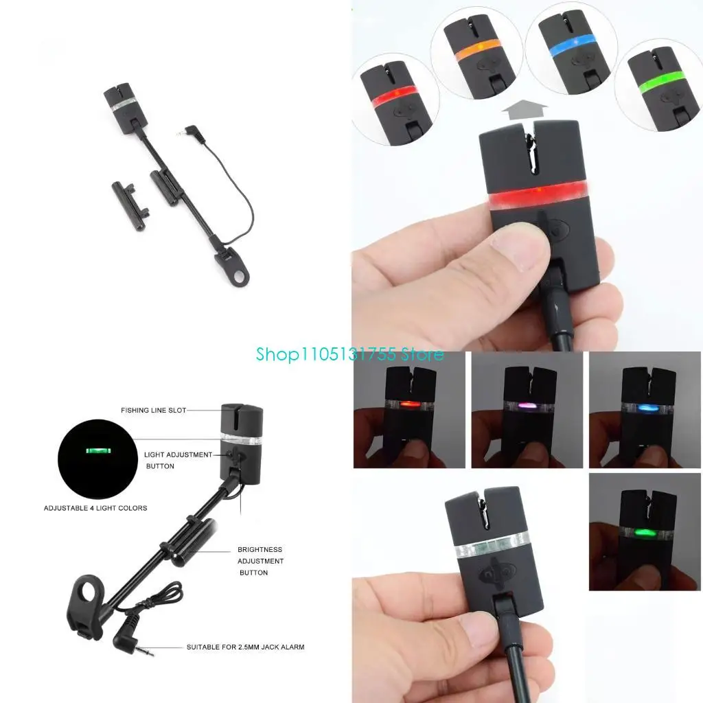

Fishing Swingers With 4 Color Light Fishing Bites Assembly Portable,For Enhances Bites Detection Fishing Tackle,New Year Gift