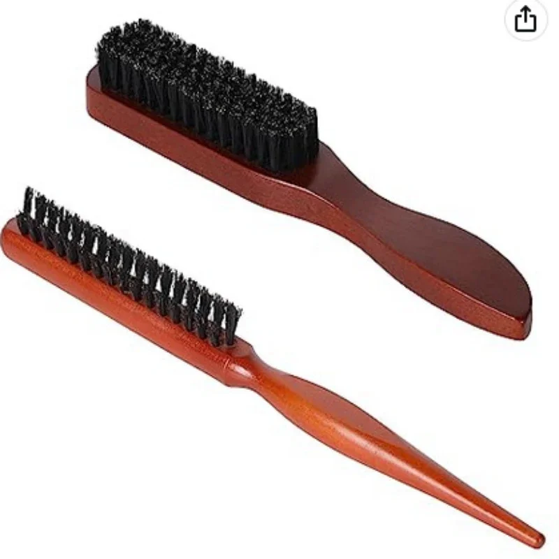 Professional Salon Teasing Back Hair Brushes Boar Bristle Wood Slim Line Comb Hairbrush Extension Hairdressing Styling Tools DIY