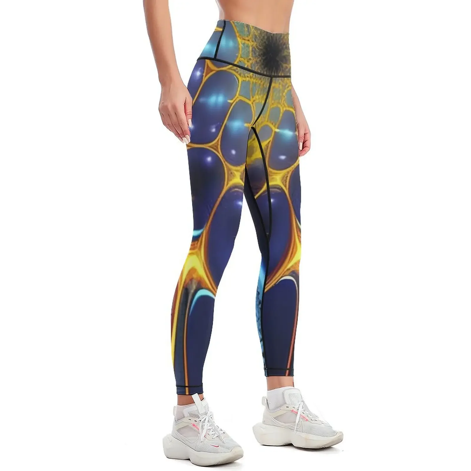 Bubble Fractal Leggings flared Women's sports pants Women's push up for physical Womens Leggings