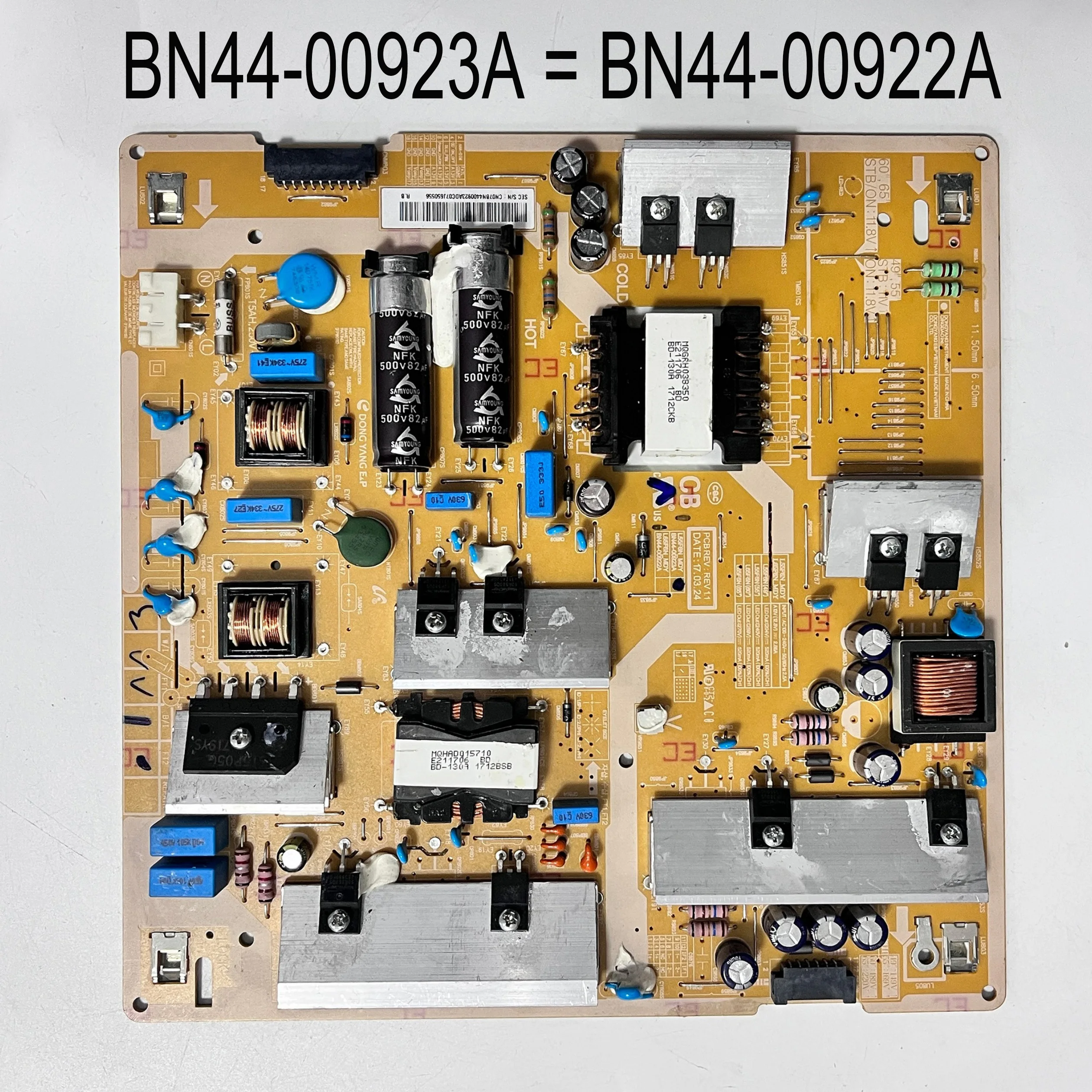 

Power Supply Board BN44-00923A = BN44-00922A L55F6N_MDY Working Properly And Is For LCD TVs UA55LS003AW UE55LS003AU UN55LS003AF