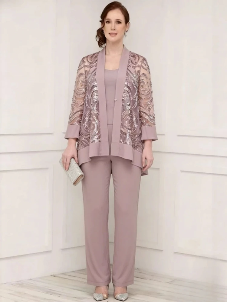 L-5XL Plus Size Damenbekleidung 3-teilige Sets Neu eingetroffen Passende bedruckte dreiteilige Sets Oberteil und Hosenanzüge Outfits Kleidung