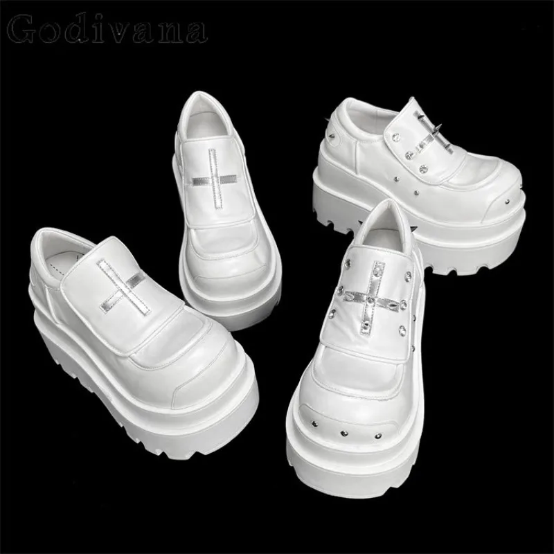 

Y2k Subculture Japanese Original Lolita Platform Muffin Shoes Goth Style Punk Sweet Cool Girl Height Increase Lo Shoes