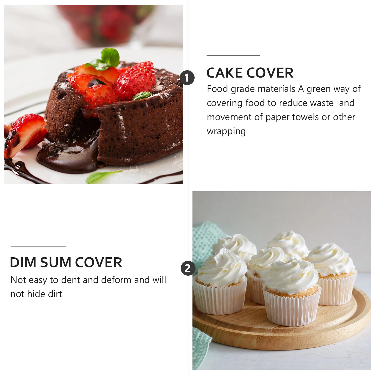 

Rectangle Cake Display Stand Cover 27x14x14cm Transparent Dust Proof Lid for Bakery Desserts Snacks Food Protective Plastic
