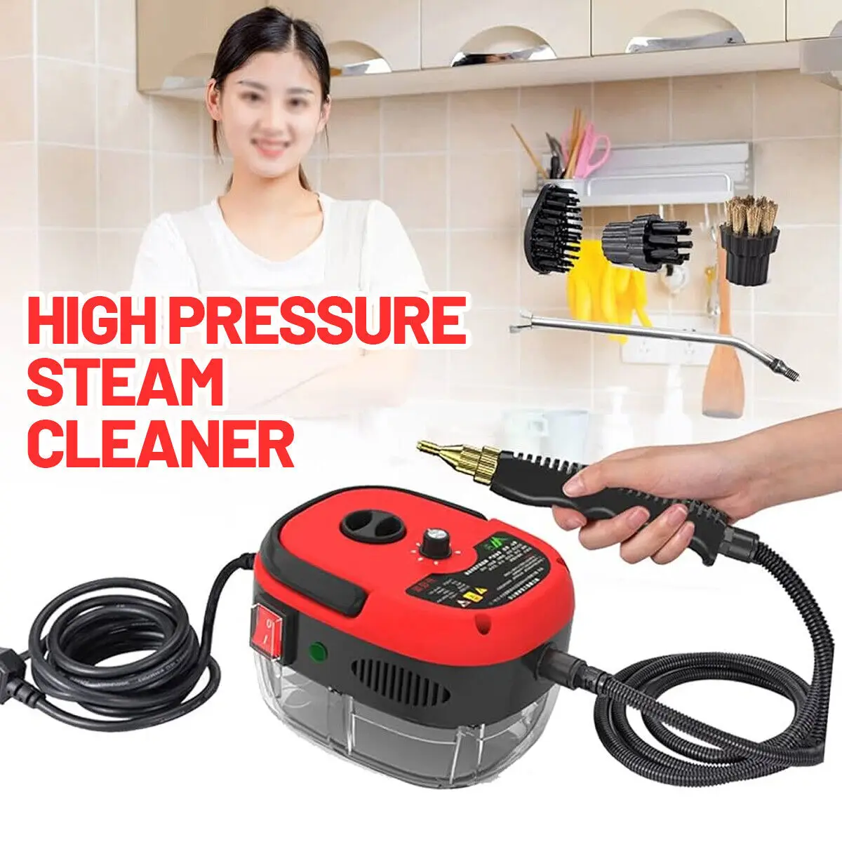 Portable Handheld Cleaner High Temperature Steam Cleaning Hine-2500W