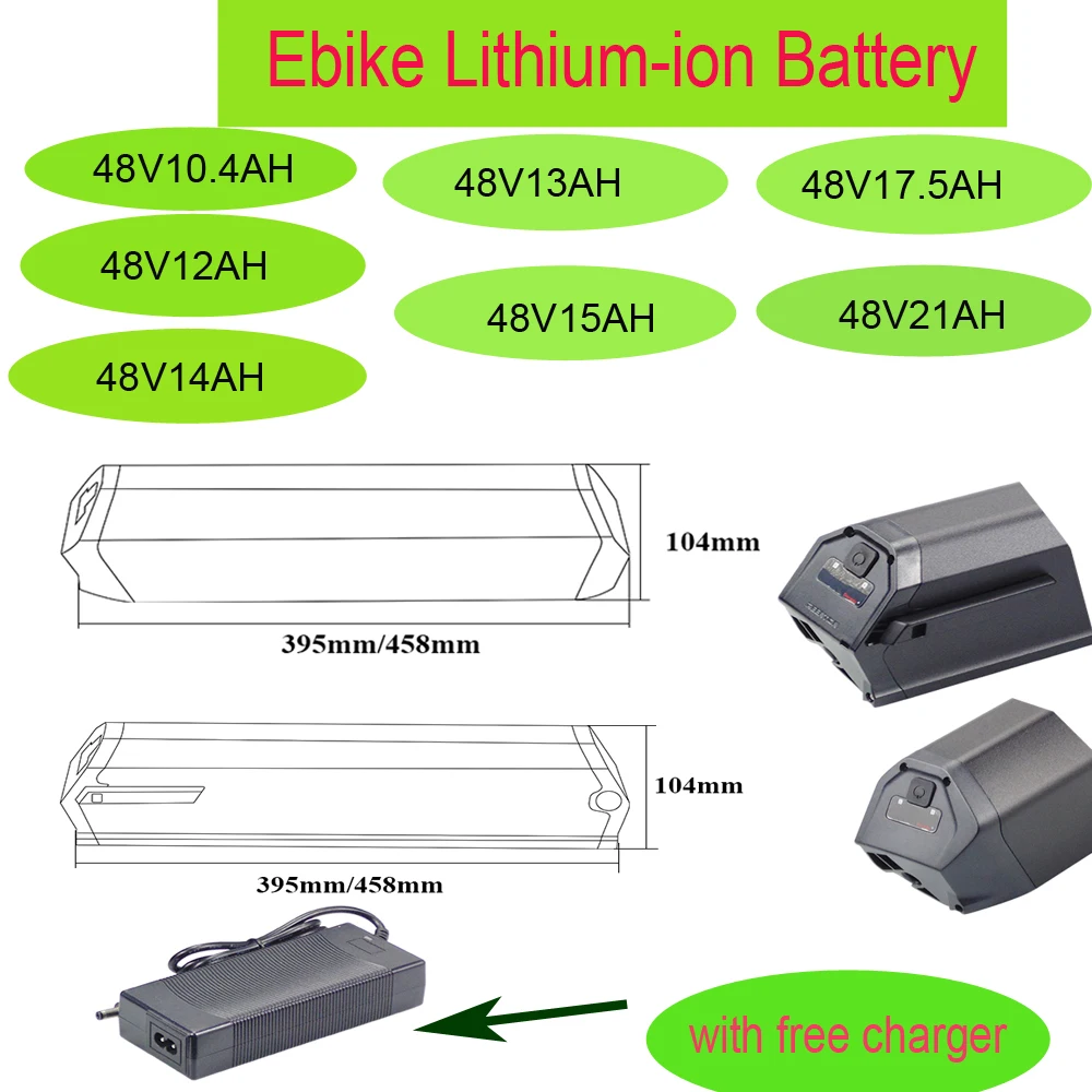 

Dorado X-Treme Catalina Laguna Rubicon Rocky Boulderado Sedona e-bike Battery 48v 10.4AH 17.5AH for Eunorau Max Cargo G30-CARGO