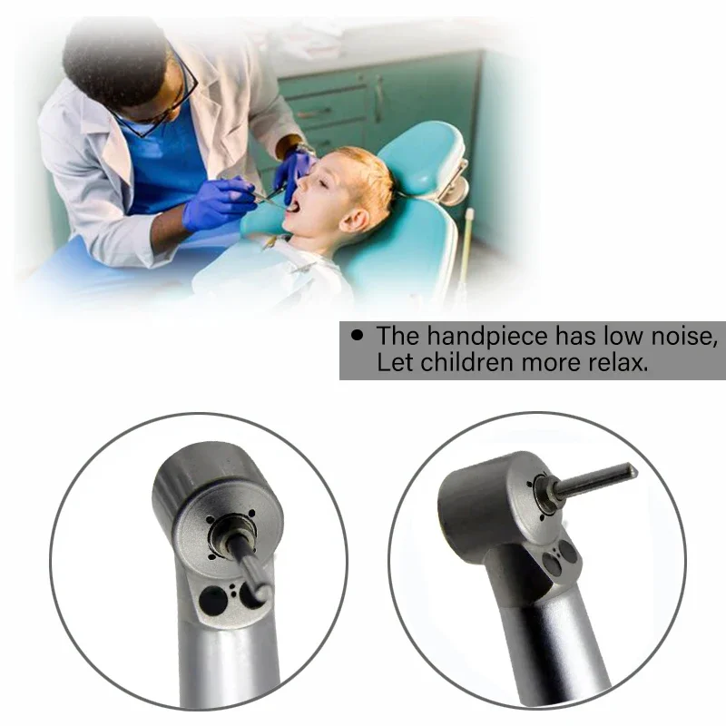 Cabeça pequena dental dupla led mini cabeça de alta velocidade handpiece para laboratório dental crianças peça mão botão ferramentas odontologia