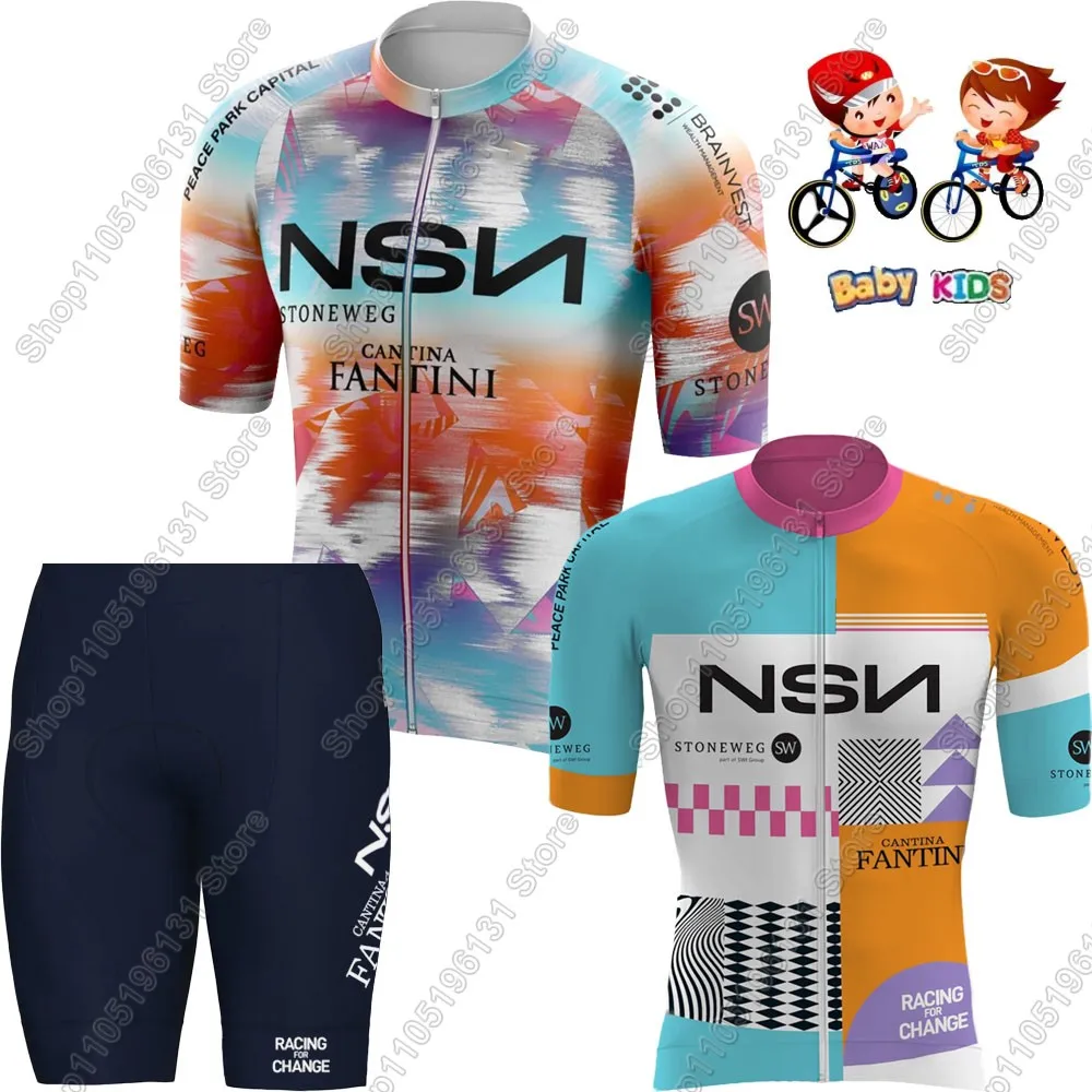 

Kids NSN Team 2026 Cycling Jersey Set Boys Girls Switzerland Cycling Child Clothing Bike Shirts Suit Pants Maillot