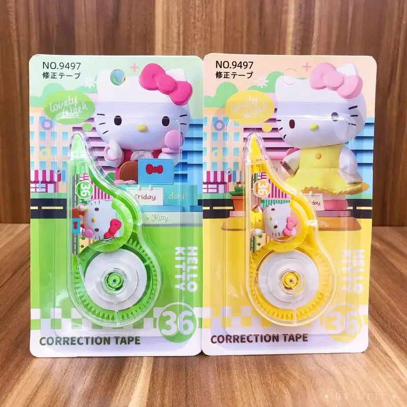 24pcs Sanrio Anime Hello Kitty Correction With Typo Modification Stationery Wholesale For Elementary And Middle School Students