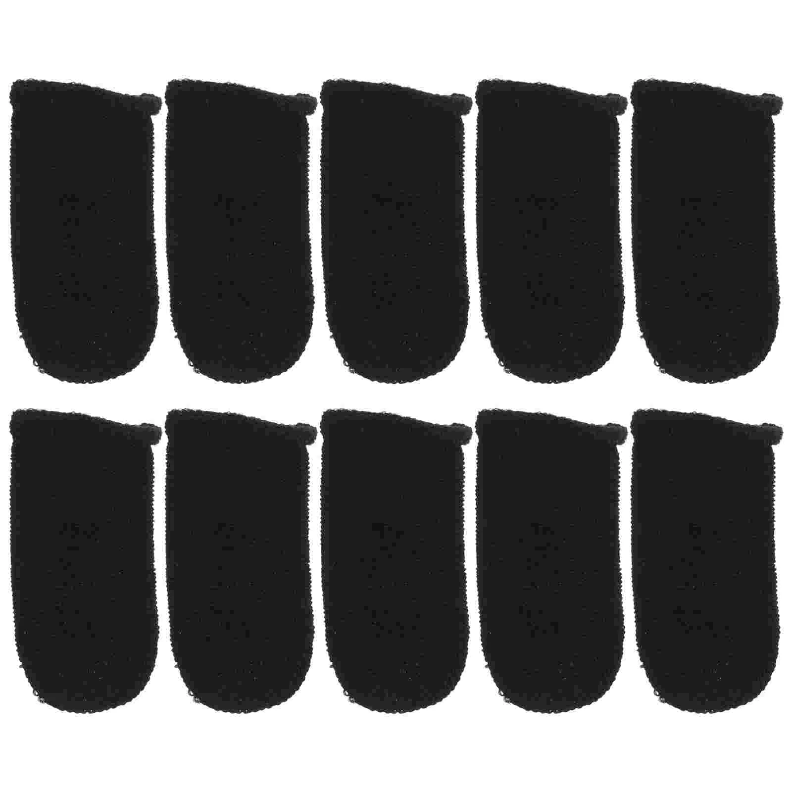 10 Pcs Breathable and Anti-sweat Finger Cots Gamer Sleeve Gaming Grip Gloves Thumb Sleeves for Brace Support Daily