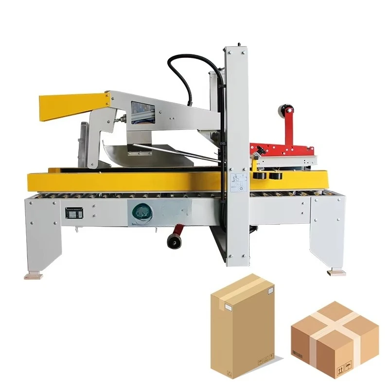 Leadworld High Quality High Efficiency Full Automatic Packing Machine Case Packer for Food Production Line Box Sealing Machine