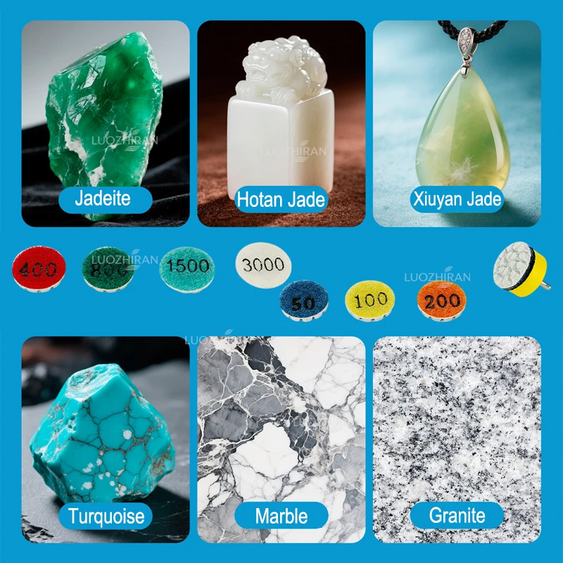 25 mm Diamant-Polierpads, 1 Zoll Nass-Trocken-Schleifscheiben für Stein, Jade, Granit, Marmor, Schleifklinge, Elektrowerkzeug-Zubehör – Detail 3