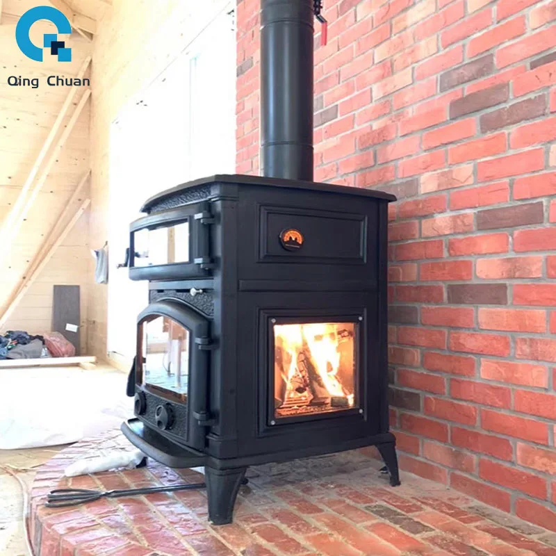 Picture 6: Classical Interior Cast Iron Real Fire Fireplace Winter Villa Self-built House Essential Heating Stove Oven
