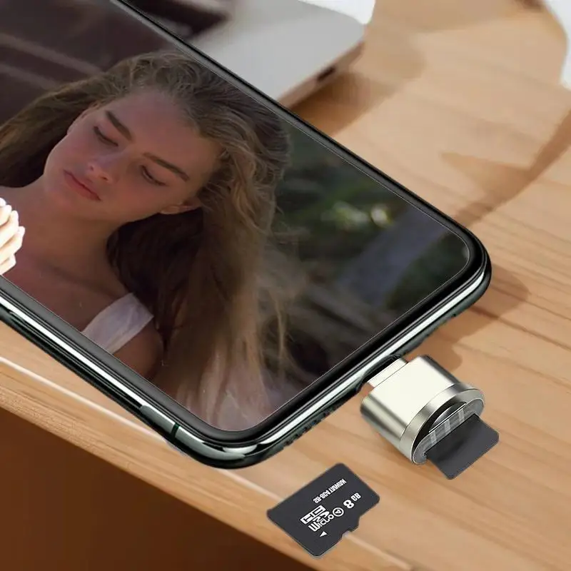 เครื่องอ่านการ์ด TF USB 3.1 Type-C โลหะผสมสังกะสีที่ทนทานสําหรับคุณสมบัติ OTG ของแล็ปท็อป Xiaomi