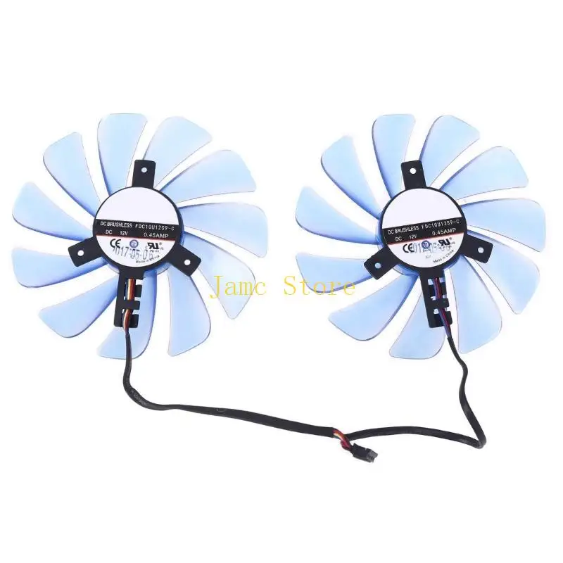 LX0B GPU Fan For XFX RX 580 RX590 HIS RX580 IceQ RX570 Graphics Card Cooling Fan