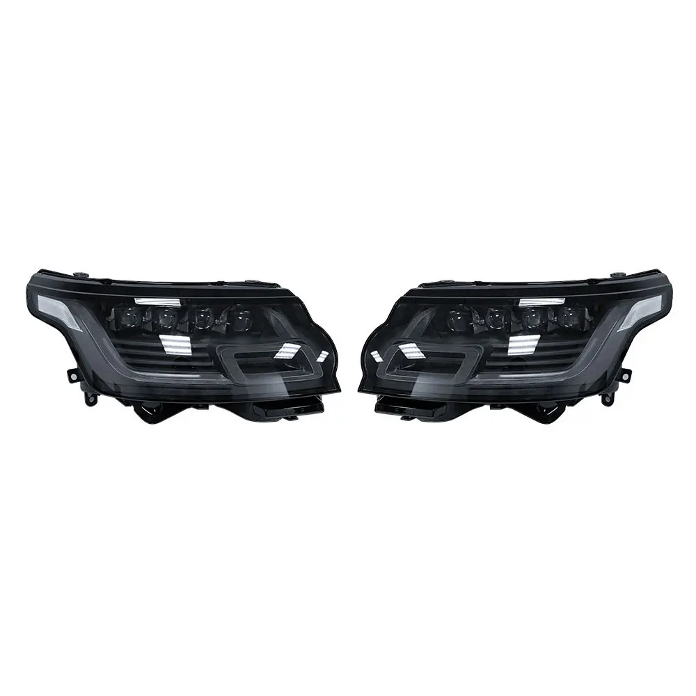 New Arrival 4 Lens Type LED Front Headlight For Land Rover Range Rover Vogue 2014-2017 Upgrade To 2018-2021 Head Lamp LH RH Side