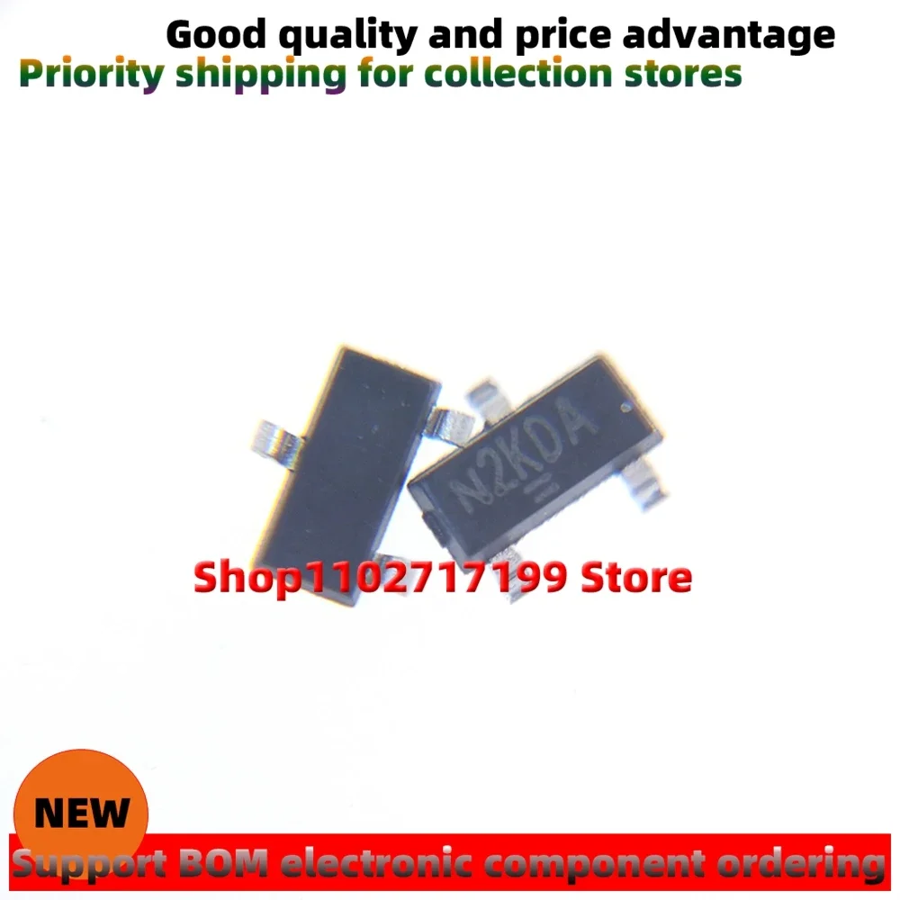 10 pieces/pack SI2301CDS-T1-GE3 silkscreen：N1JDA SI2302CDS-T1-GE3  N2*** mosfet