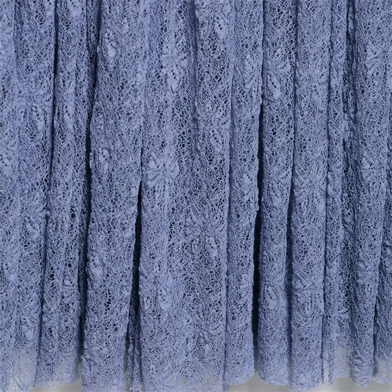 KEYANKETIAN2025 letnia nowa damska przezroczysta koronkowa spódnica MIDI wakacyjny wiatr w pasie szczupła miękka linia spódnica do kostek