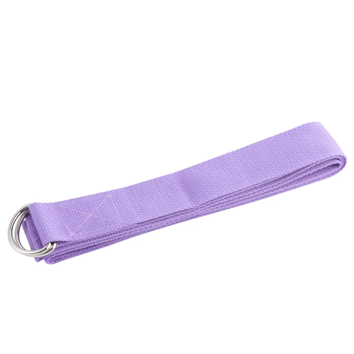 

Purple Long Fitness Training Strap Cotton Yoga Belt for Pilates Stretching Safe Exercise Posture Correction and Full Body