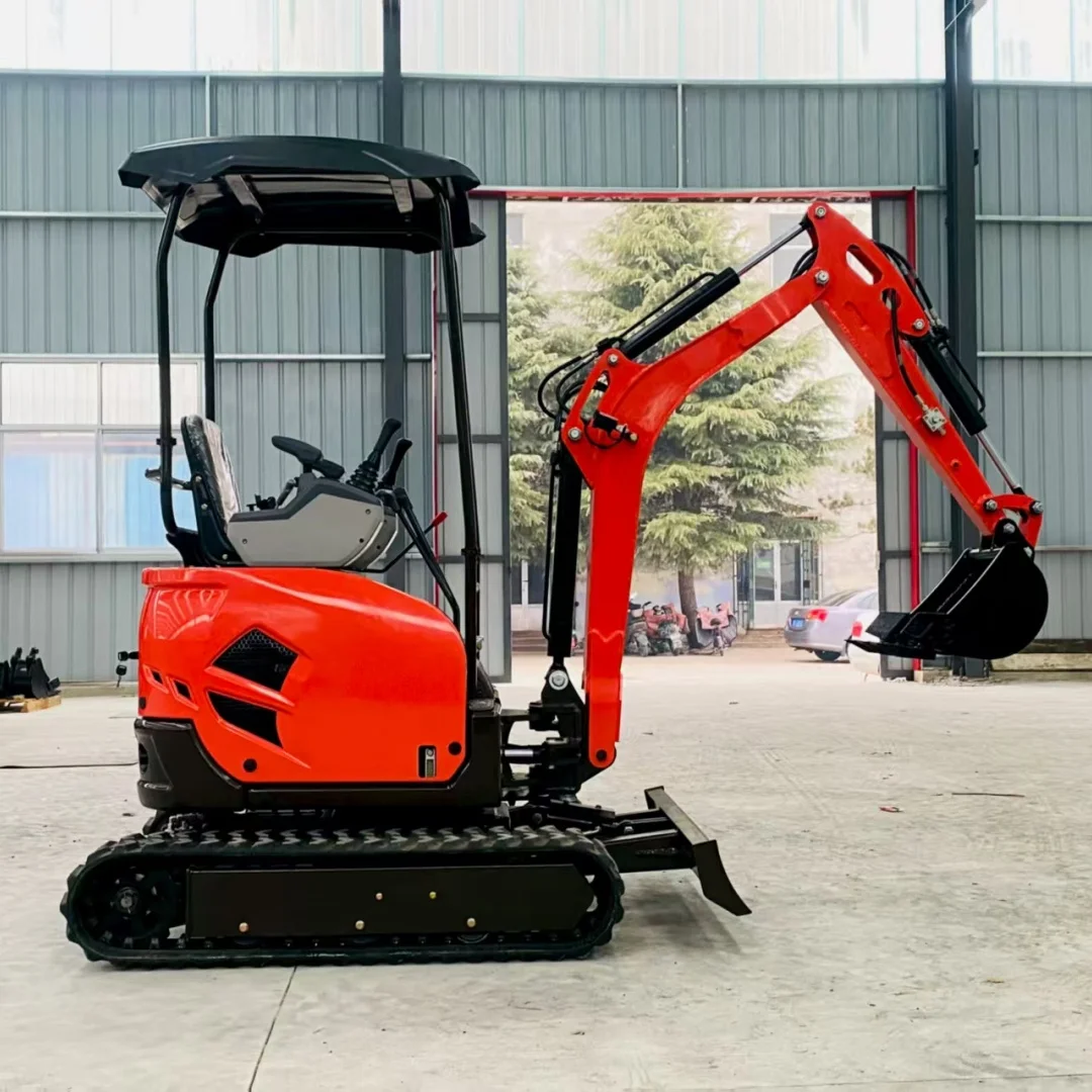 Mini Excavator 2 ton 1.8 ton  Free Shipping Customized Multi-function  Kubota Engine Digger Small Crawler Farm Excavators Home