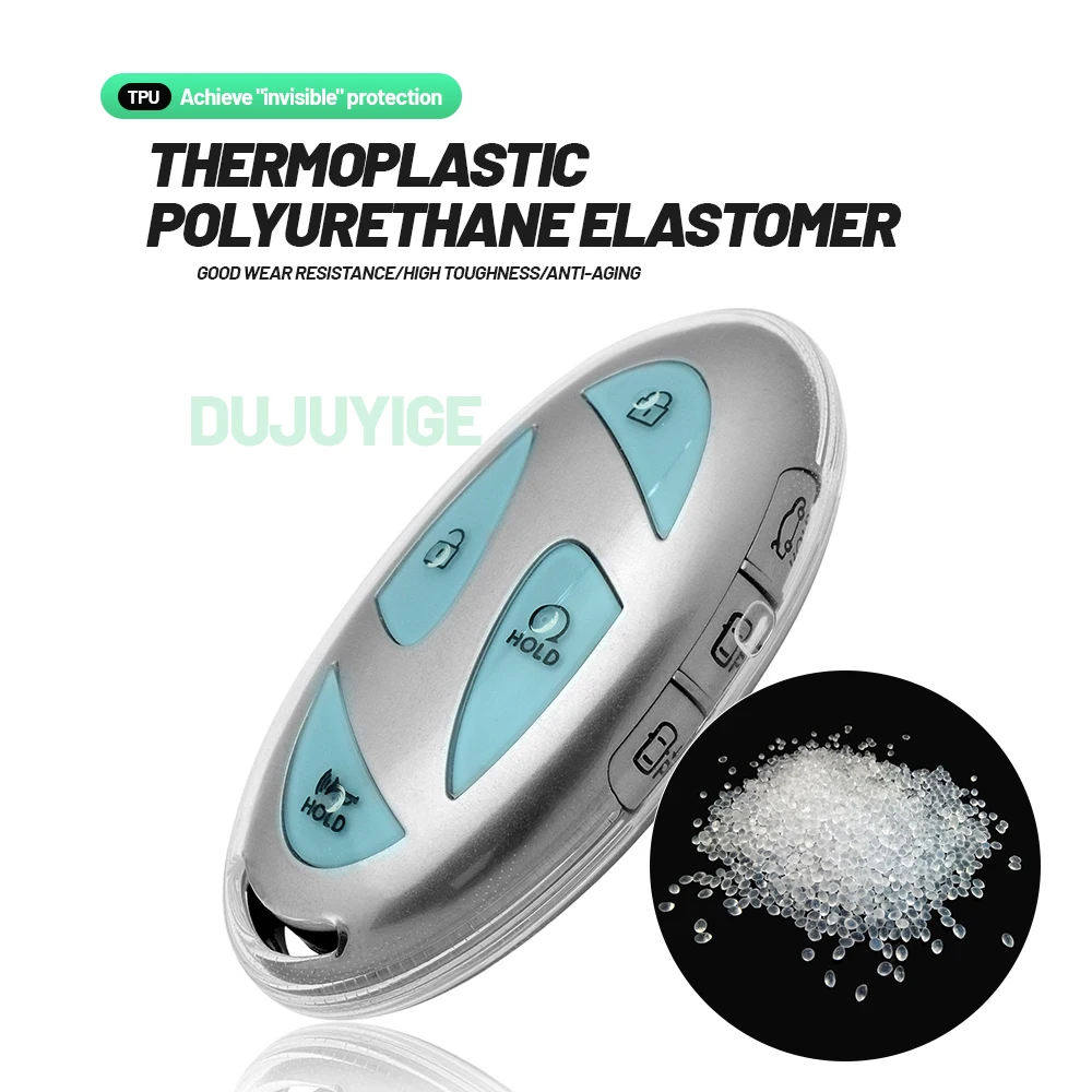 Clear TPU Car Key Case For Hyundai IONIQ 9 2024-2026 Key Fob Cover Protector Shell Auto Accessories 2025