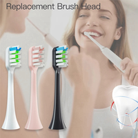 10PCS Vacuum Sealed Packed Replacement Brush Heads For SOOCAS X3 X3pro X3U X5 V1 D3 Electric Toothbrush , Easy Install Black-B09