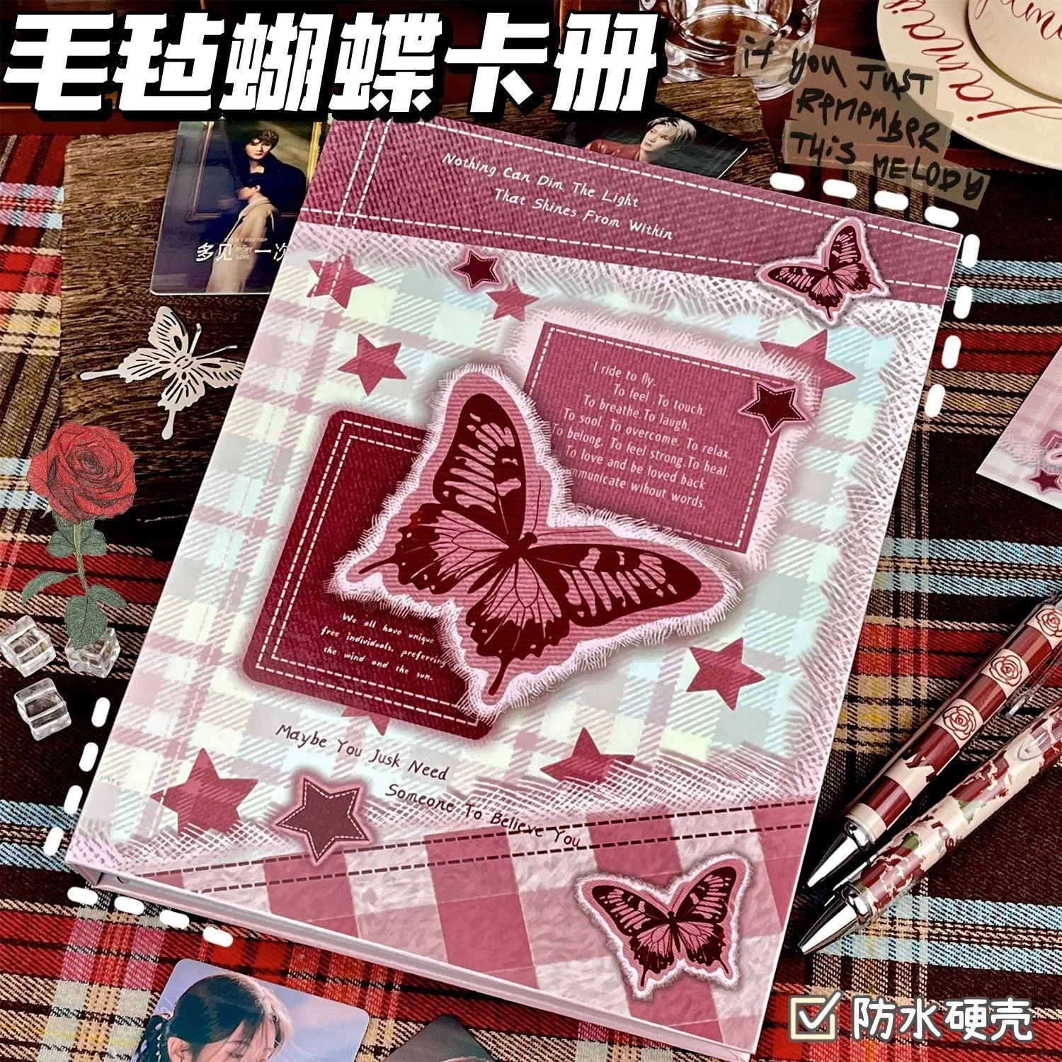 Butterfly A5 Kpop Idol Photocards Holder Photo Album Photocard Binder Collect Book Album for Photographs Card Supplies 포토카드 용품