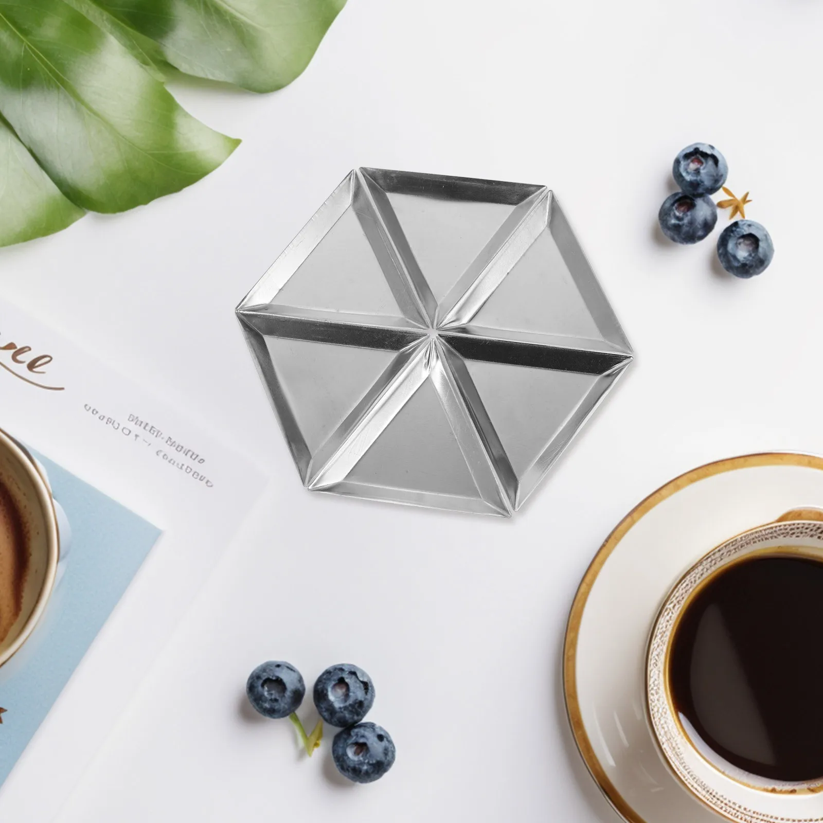 

6 шт. многофункциональные алюминиевые подносы для сортировки бисера треугольные органайзеры для ювелирных изделий для рукоделия, принадлежности для дизайна ногтей