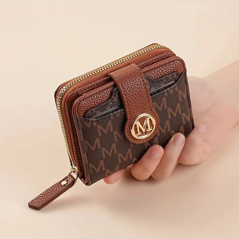 Women's Wallet Multiple Card Slots, Cash Pocket, Retro Style, Mini Purse, Minimalist Charm, Travel Accessory, Daily Essentials