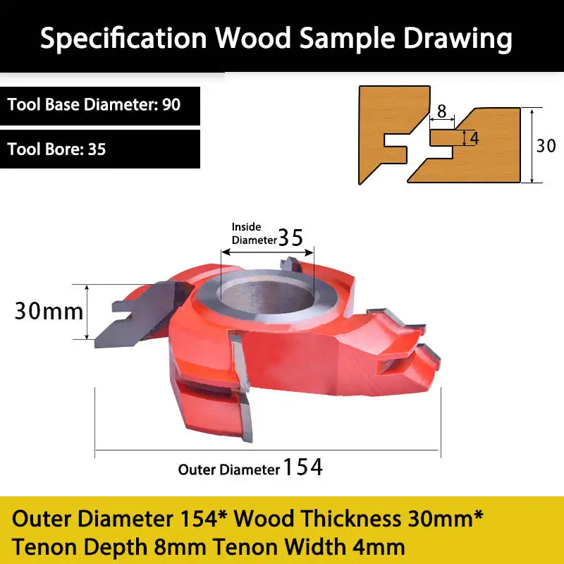 Imagem -05 - Mortise Tenon Shaper Cutter Combinação de Altura de Madeira Madeira Maciça Moinho Final Faca para Juntas para Madeira 45 Graus 1550 mm