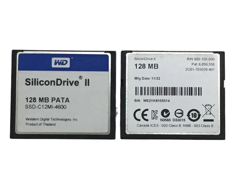 

WD SiliconDrive CF 128MB PATA SSD-C12MI-3512/4600 Industrial CF Card