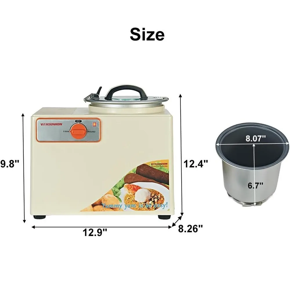 Commercial Electric Masher, Herbal Grinder, and Yam Processor; Home Kitchen Masher, Yam Blender, and Grinder