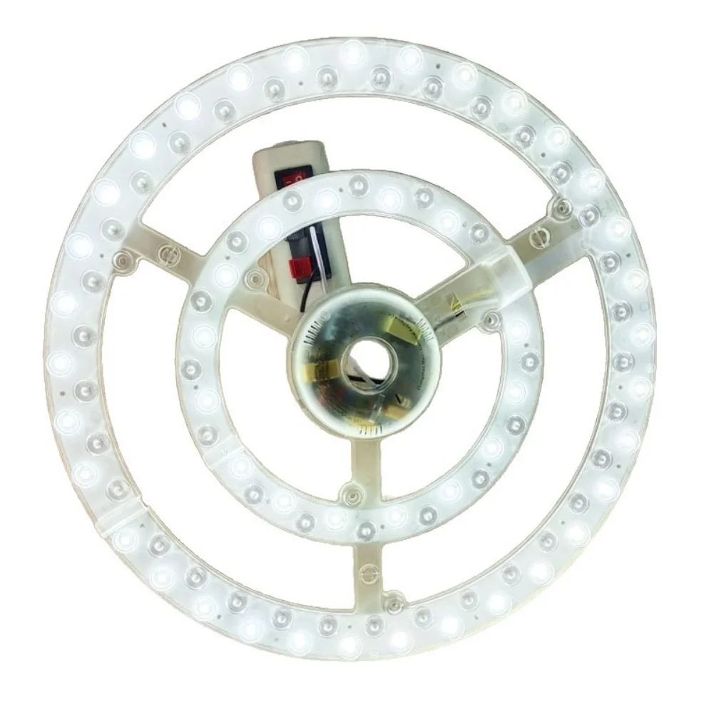 LED Light Board For Ceiling Fans 3 Color Adjustable Flush Mount Fan Light Board Easy Hard Wired Install For Home Office