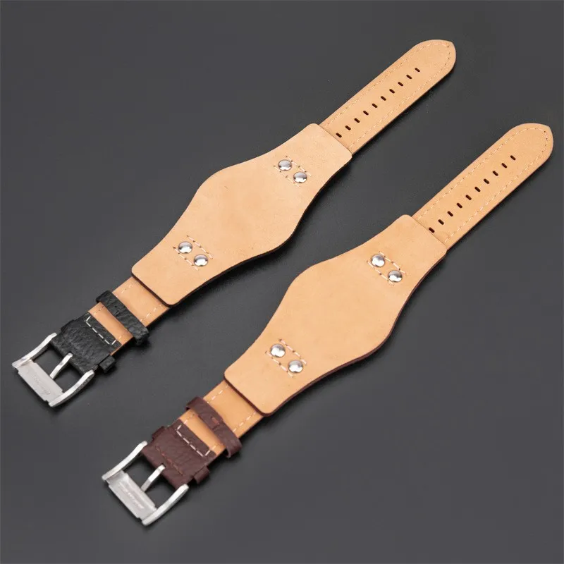 22mm Watch Band Genuine Leather Watchband Vintage Strap Fossil