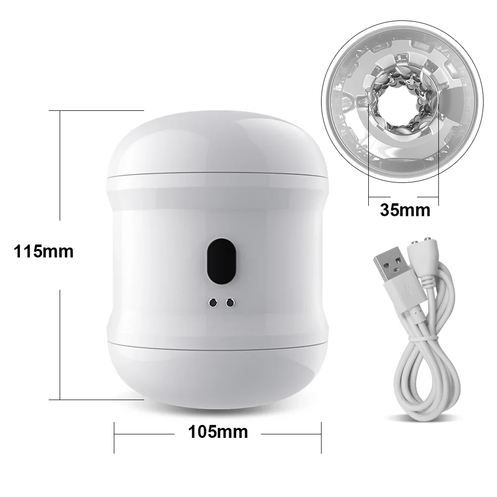 Automatic Masturbation Cup For Men Soft Silicone Vibrating Toy_voghion.com