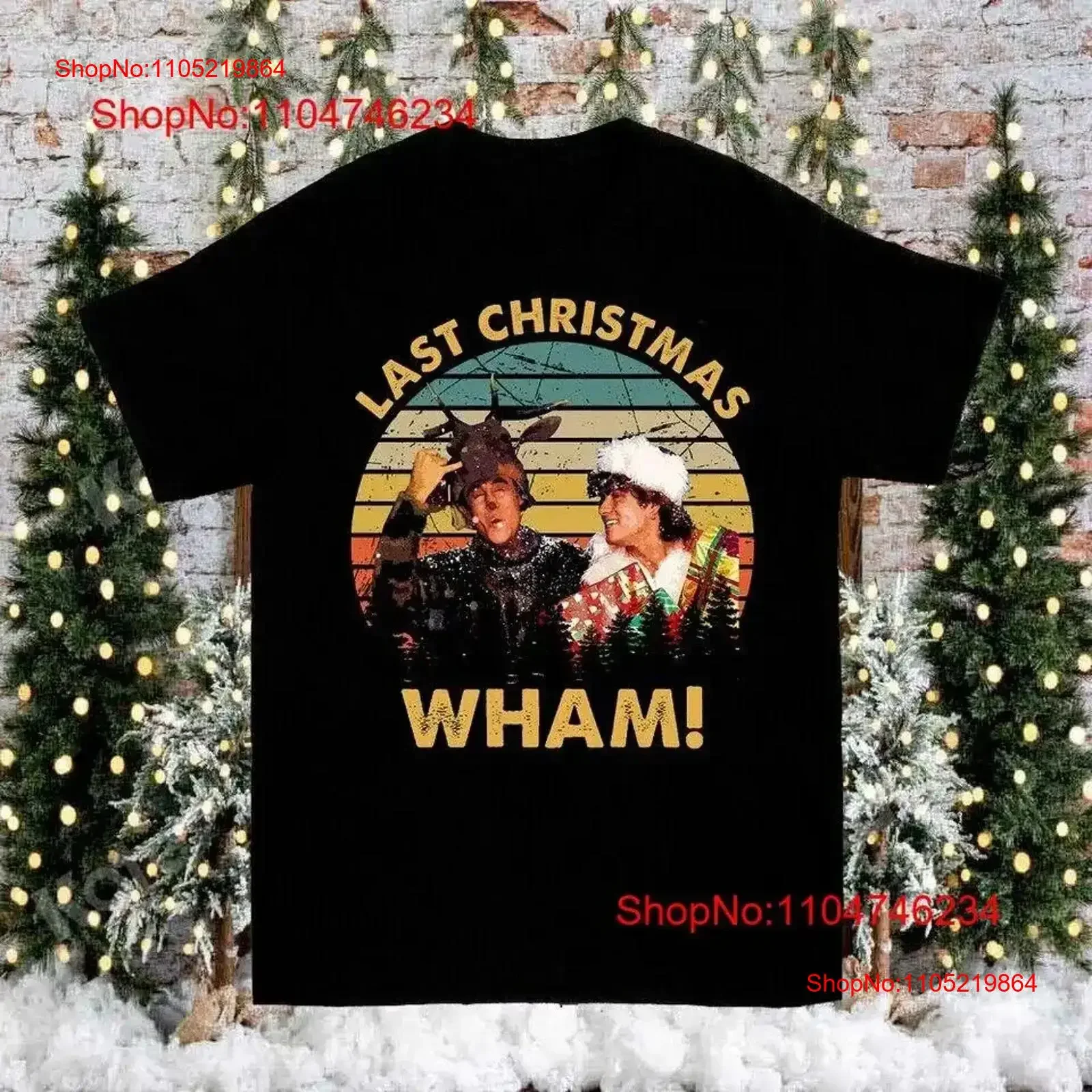 

Wham Last Christmas Vintage For Fan T Shirt Full Size S 5XL ZL442 Washed Soft graphic homme streetwear Casual vintage Washed