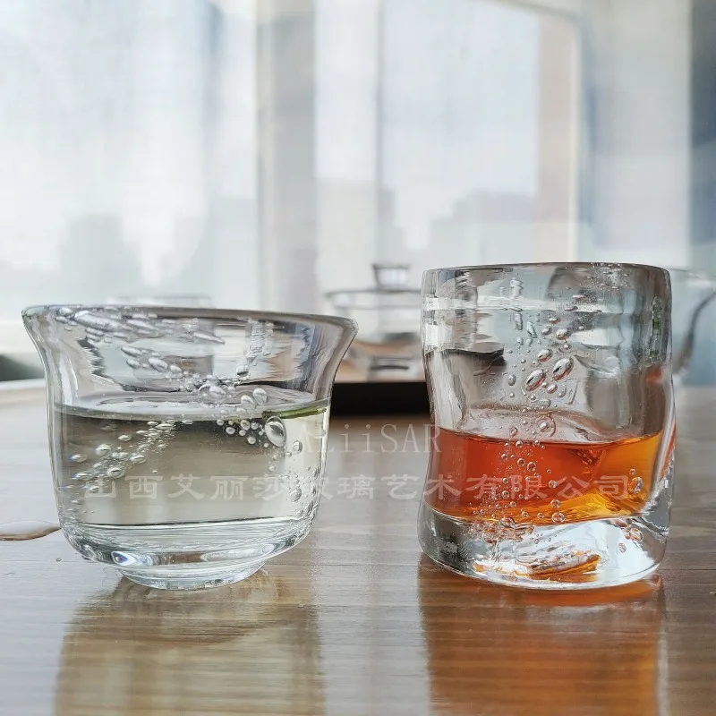 Japanese teacup personal special bubble glass tea cup household thickened glass master cup