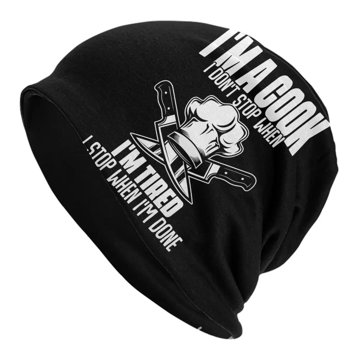 I Don't Stop When I'm Tired For A Cook Men Women Thin Beanies Outdoor Ski Cap Double Layer Fabric Bonnet Hat