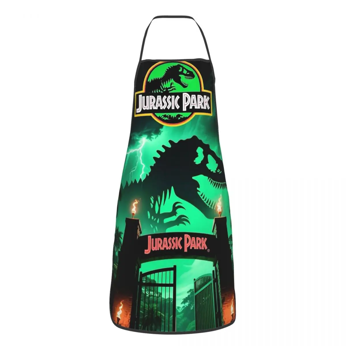 Delantal de Cocina con Logotipo de Jurassic Park, Delantal Impermeable con Diseño de Dinosaurio para Mujeres y Hombres, Ideal para Cocinar, Limpiar o Pintar