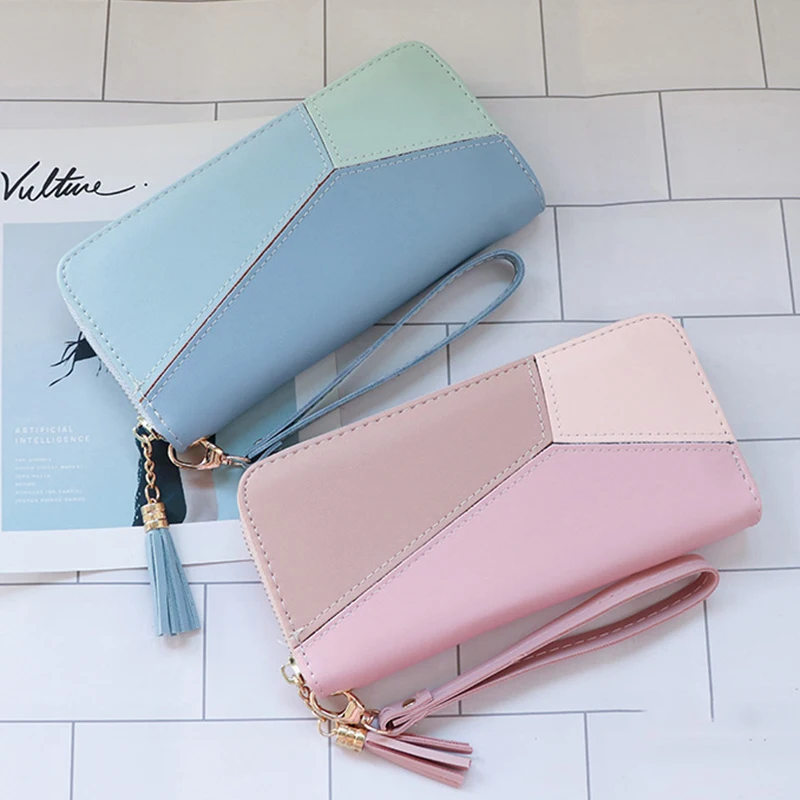 Wallet Women Simple Hand Bag Woman Purses Zipper Long Wallet for Women PU Leather Lady Purses Leather Cute Wallets Luxury