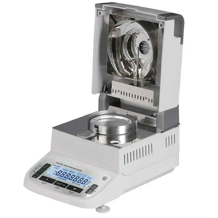 Bench Halogen Moisture Meter Range 120g 0.1mg Sample Solid Content Detector 0.001 Percent Laboratory Moisture Rapid Tester For