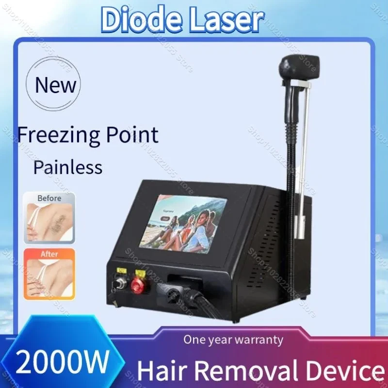 New 808nm Diode Laser Painless Hair Removal Machine Permanent Ice Cooling System 3 Wavelength Wholesale Price