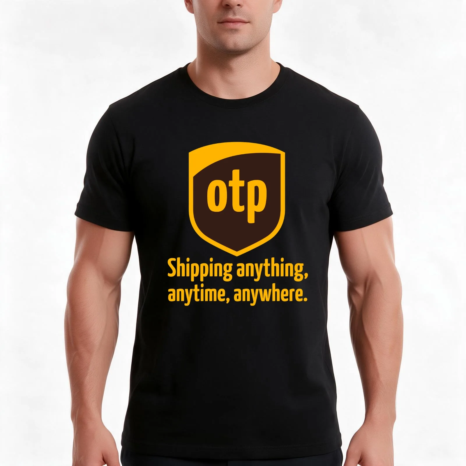 OTP - shipping anything, anytime, anywhere T-Shirt, Summer Casual Cotton Tee, Oversized Streetwear Tops, Vintage Graphic Print