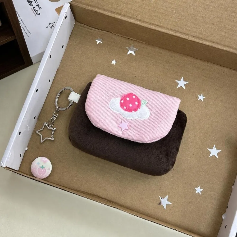 Korean Polka Dot Star Print Cosmetic Bag Multi-Purpose Portable Storage Pouch Large Capacity Stationery Pencil Case