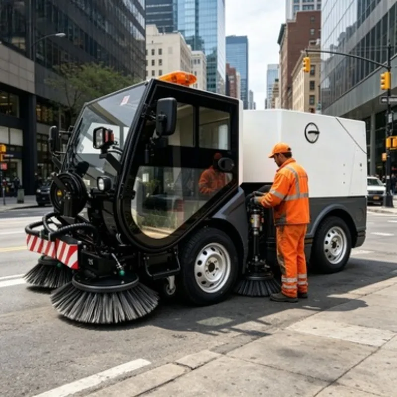 Best Rated Sweepers City Sanitation Truck Street Steel Wire and Nylon Mixed Bristles Super Broom Cleaning Machine
