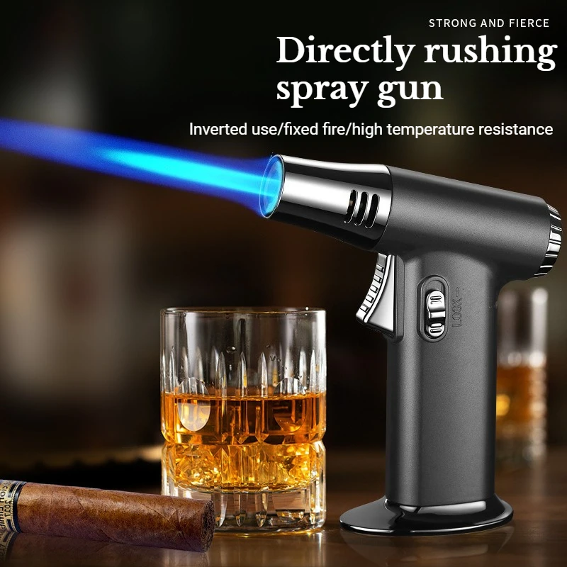 

High Temperature Inflatable Welding Spray Gun Moxibustion and Incense Grilling and Cigar Direct Lighter Outdoor Barbecue Igniter